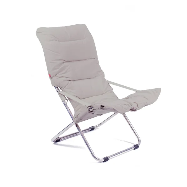 Fiam Fiesta Soft sun lounger Fabric beige-aluminium frame