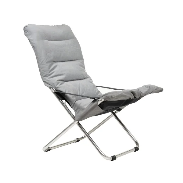 Fiam Fiesta Soft sun lounger Fabric grey-aluminium frame