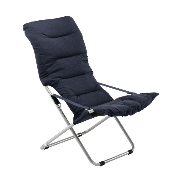 Fiam Fiesta Soft sun lounger Fabric navy, aluminum frame