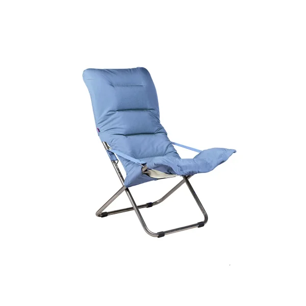Fiam Fiesta Soft sun lounger Light blue-beige supertex