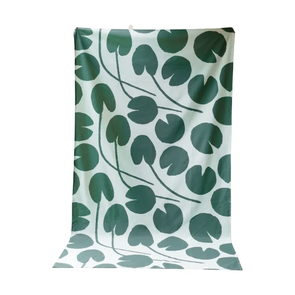 Fine Little Day Water lilies tablecloth Light green-green, 147x250 cm