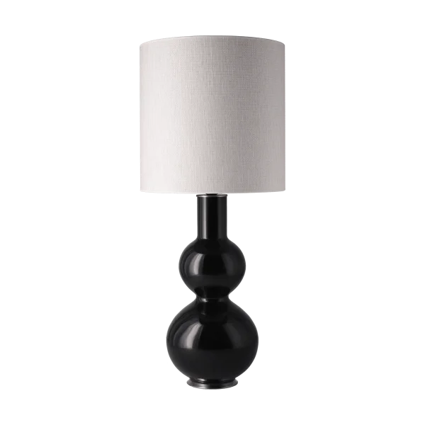 Flavia Lamps Augusta table lamp black lamp base Babel Beige M