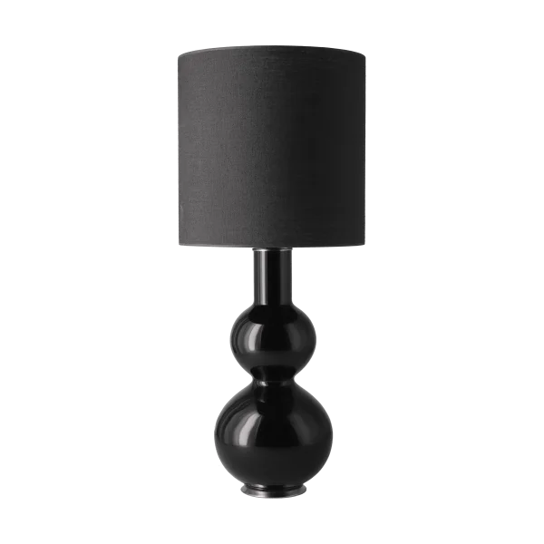 Flavia Lamps Augusta table lamp black lamp base Lino Negro M