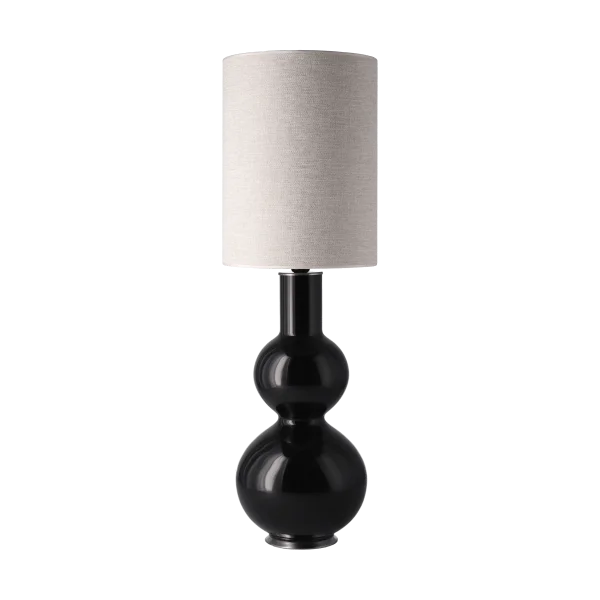 Flavia Lamps Augusta table lamp black lamp base London Beige L