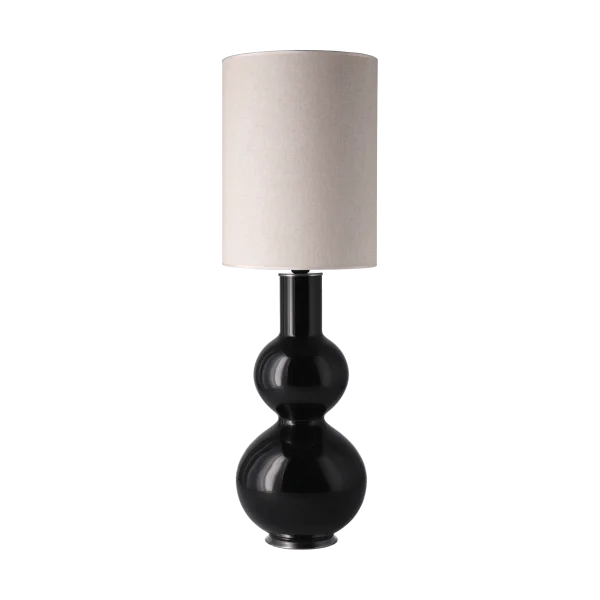 Flavia Lamps Augusta table lamp black lamp base Milano Tostado L