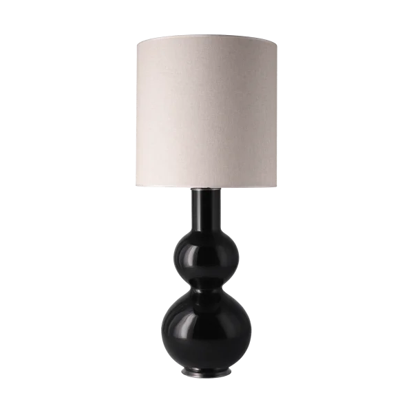 Flavia Lamps Augusta table lamp black lamp base Milano Tostado M