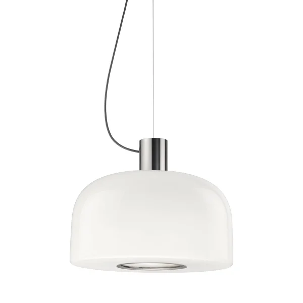 Flos Bellhop Glass S2 pendant lamp Bright aluminum