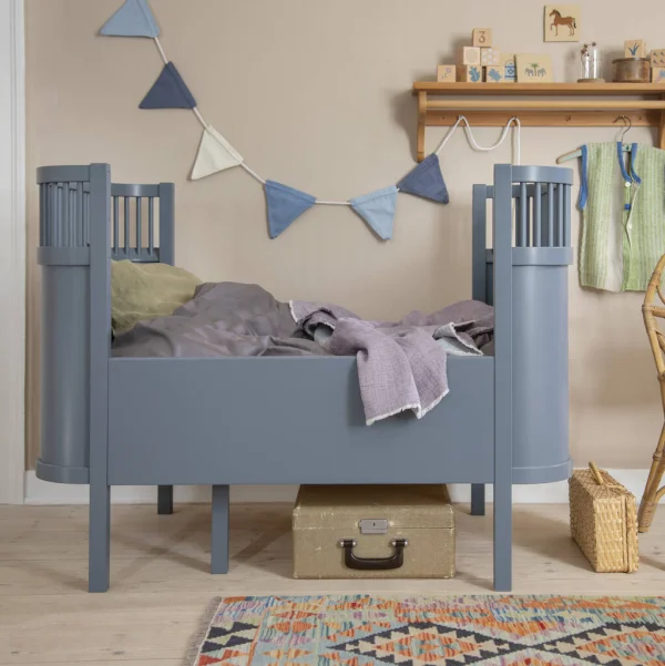 Forest Lake Blue Baby & Jr Cot Bed by Sebra PRE ORDER