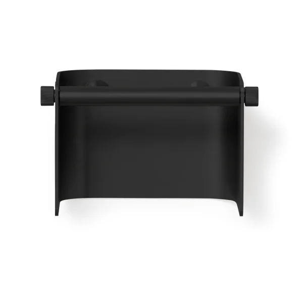 Form & Refine Arc toilet paper holder Black steel