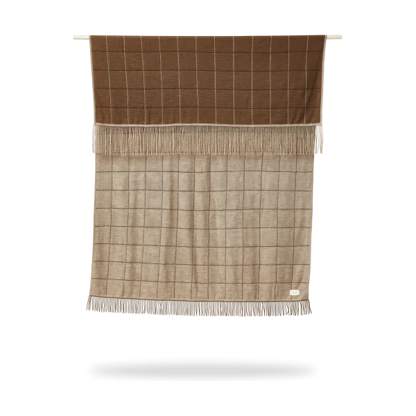 Form & Refine Aymara blanket 130x190 cm New square brown