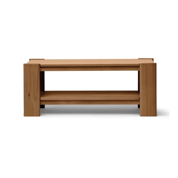 Form & Refine Beam bench Deep brown pine, 112x45x33 cm
