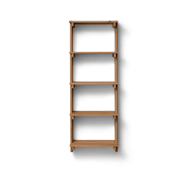 Form & Refine Beam Shelf wall shelf Deep brown pine, 60x167x25 cm