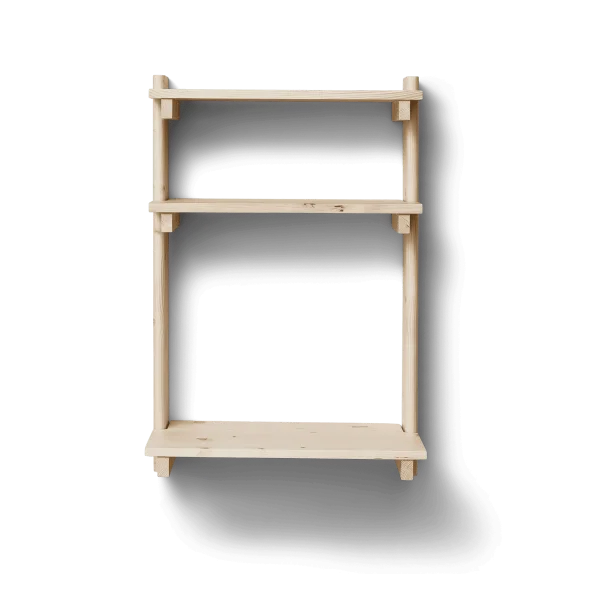 Form & Refine Beam wall shelf with desk Pinewood