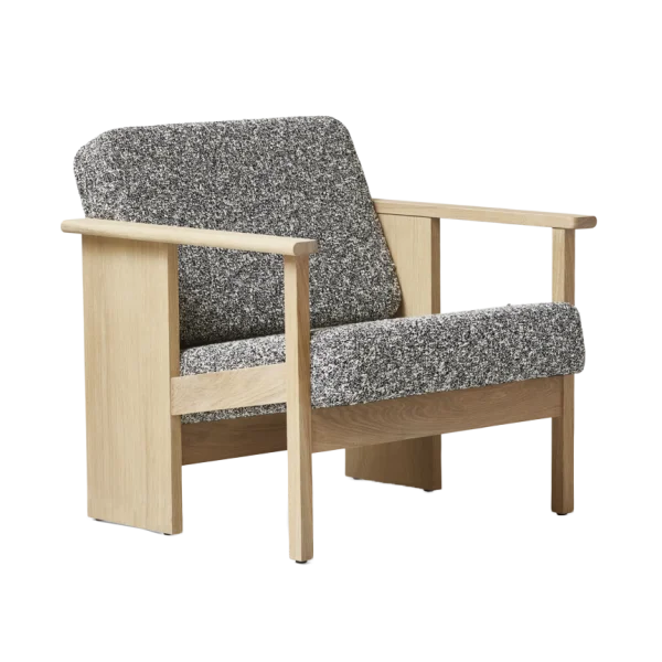 Form & Refine Block lounge chair White oak-Zero 0004
