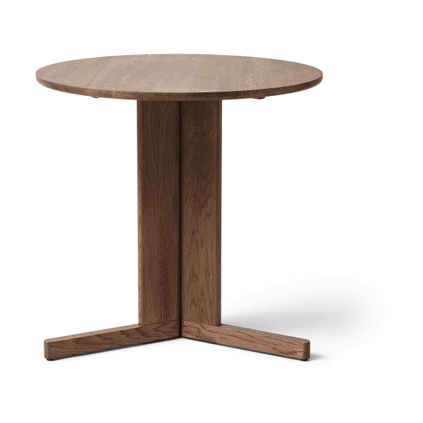 Form & Refine Trefoil dining table Ø75 cm Smoked oak