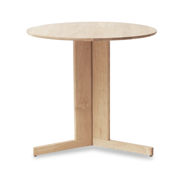 Form & Refine Trefoil dining table Ø75 cm White oak