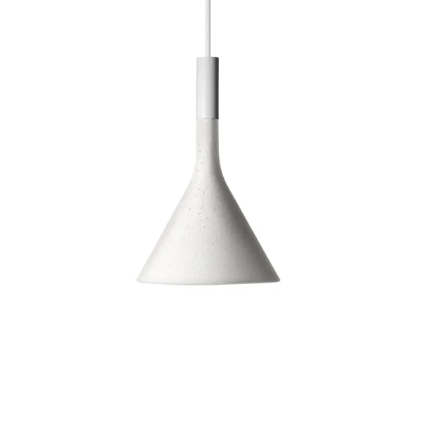 Foscarini Aplomb mini pendant White, bianco concrete