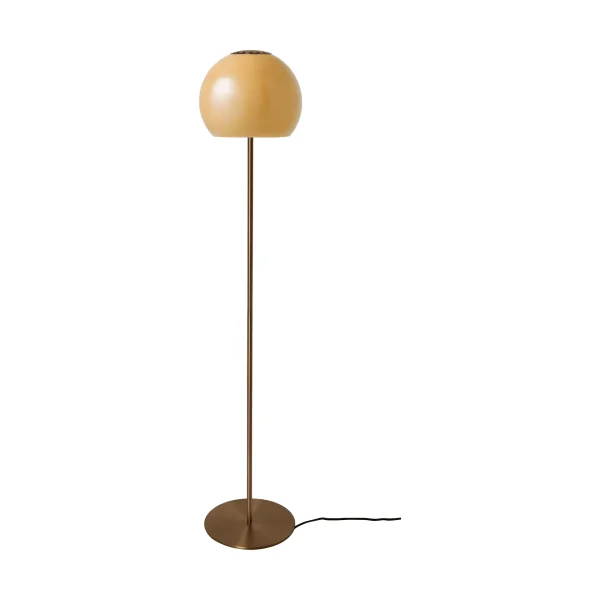 Frandsen Ball glass floor lamp Amber, 130 cm