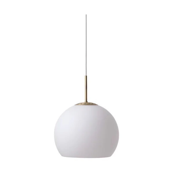 Frandsen Ball glass pendant Ø25 cm Opal White