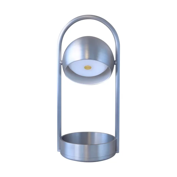 Frandsen Ball portable table lamp Brushed aluminium, 32 cm