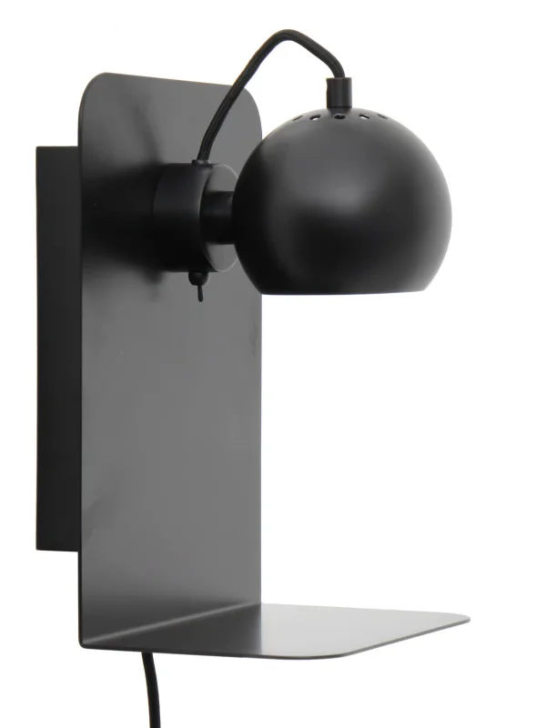 Frandsen Ball wall lamp usb Matte black