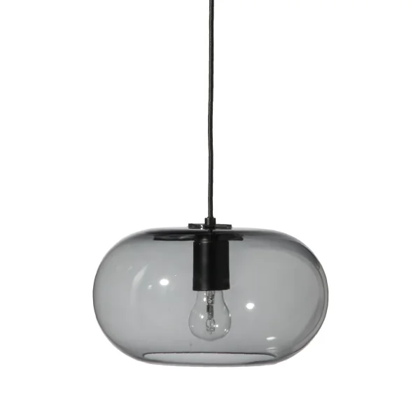 Frandsen Kobe pendant Ø30 cm Smoke-colored glass-black