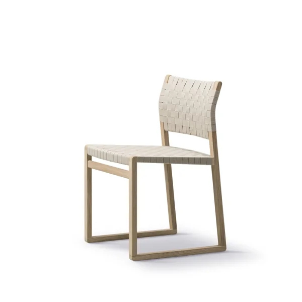 Fredericia Furniture BM61 chair Braided natural-lacquered oak frame