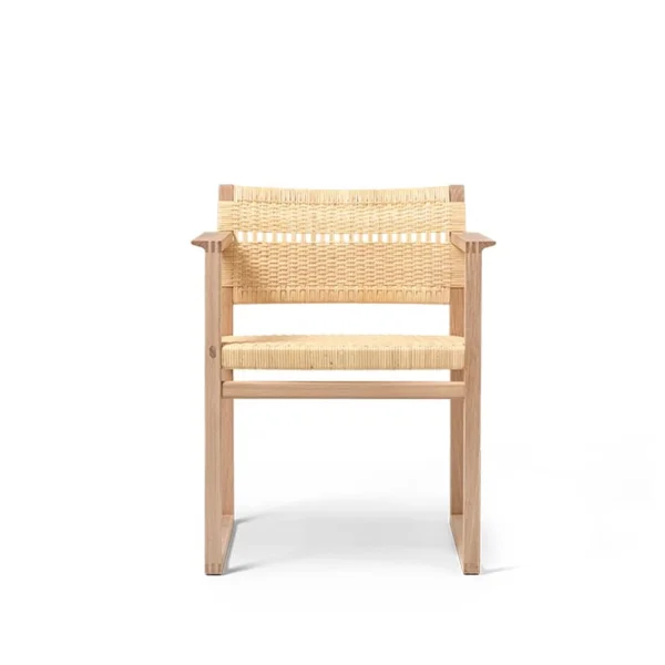 Fredericia Furniture BM62 armchair Rattan oiled oak frame