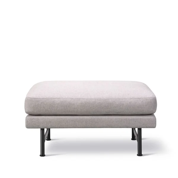Fredericia Furniture Calmo footstool Sunniva 717-black steel-80 cm