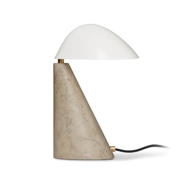 Fredericia Furniture Fellow table lamp White-dark atlantico limestone