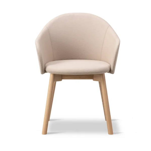 Fredericia Furniture Gomo Armchair armchair wood base Blazer CUZ47 Fairfield lacquered oak