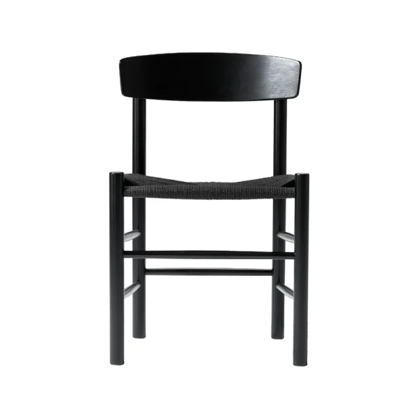 Fredericia Furniture J39 chair Black lacquered oak-woven black