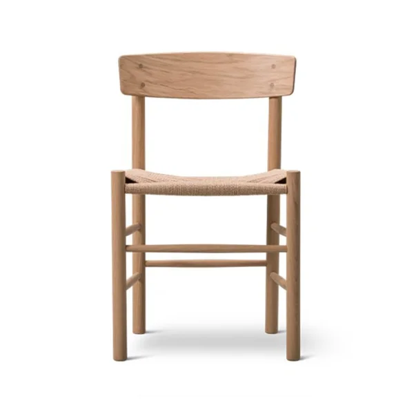 Fredericia Furniture J39 chair Light oiled oak—braided natural