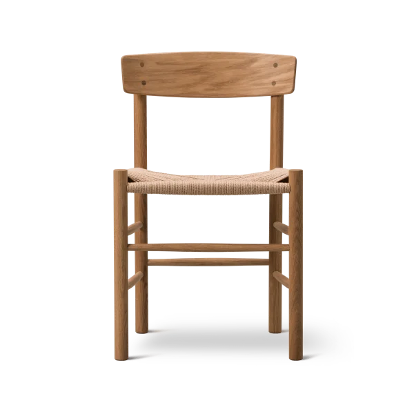 Fredericia Furniture J39 chair Oiled oak - braided natural