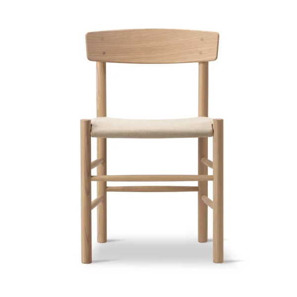 Fredericia Furniture J39 chair Soaped oak-natural canvas