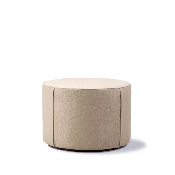 Fredericia Furniture Mono seat pouf Grand linen beige-Ø55 cm