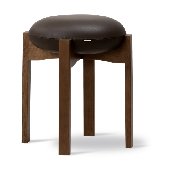 Fredericia Furniture Pioneer low stool Primo 86-1-smoked stained lacquered oak