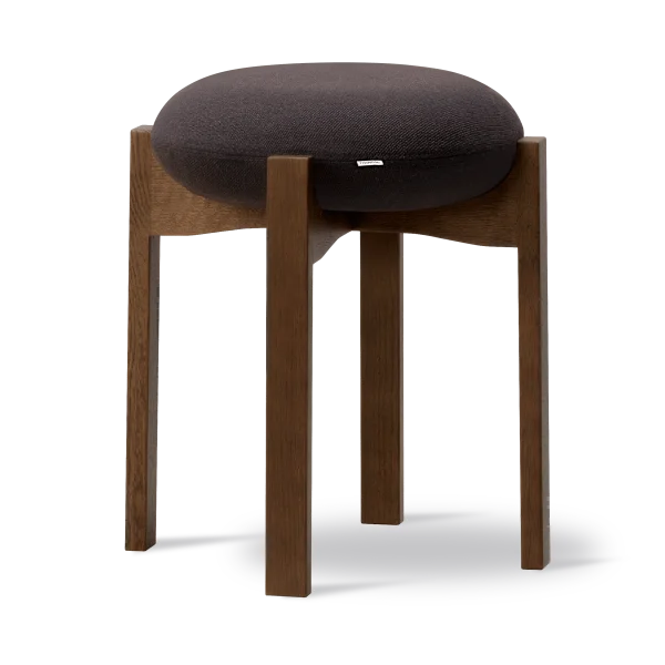 Fredericia Furniture Pioneer low stool Vidar 386-smoked stained lacquered oak
