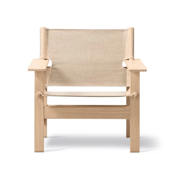 Fredericia Furniture The Canvas Chair armchair Canvas natural-soaped oak frame