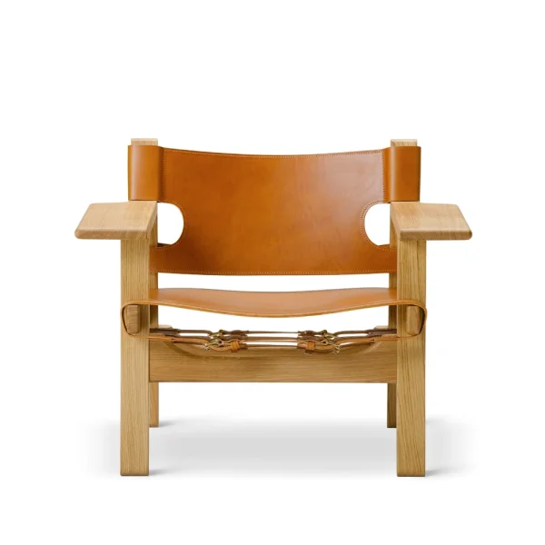 Fredericia Furniture The Spanish armchair Leather cognac-oiled oak