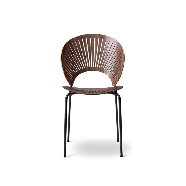 Fredericia Furniture Trinidad 3398 chair Clear lacquered walnut-leg black