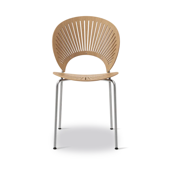 Fredericia Furniture Trinidad 3398 chair Oiled oak-stainless brushed steel