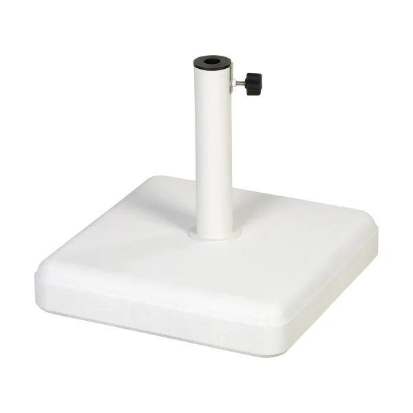 Fri Form Fri Form parasol base White concrete, 45x45 cm