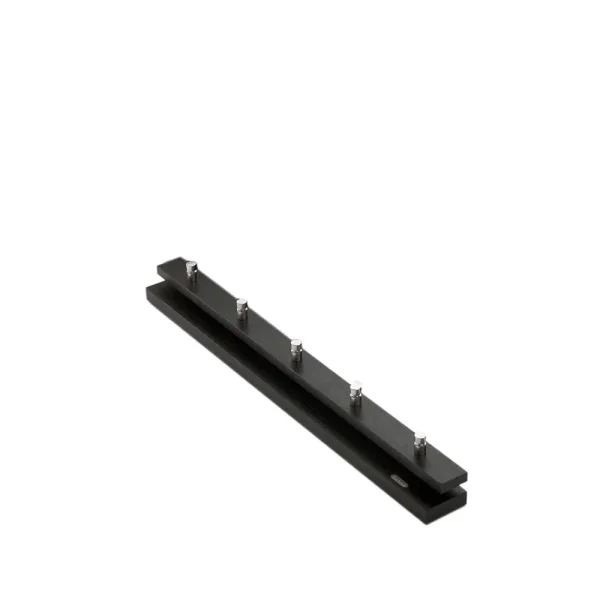 Fritz Hansen Cutter coat rack Oak, black-stained, 5 knobs