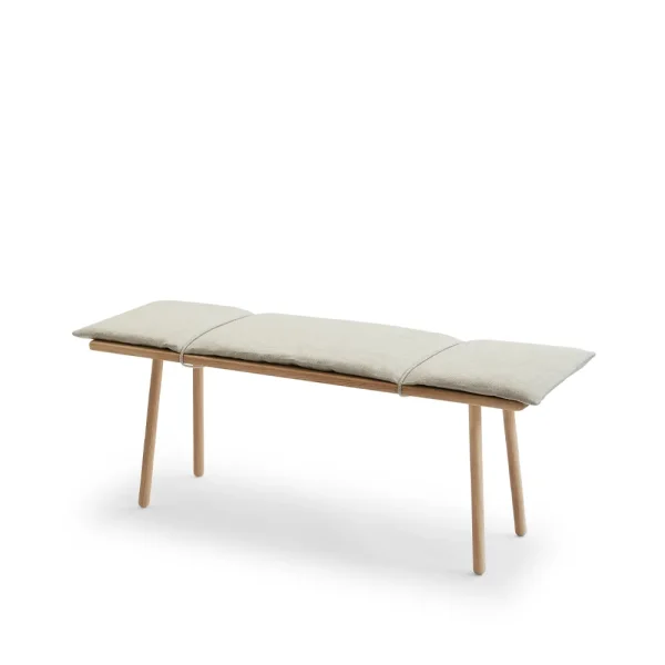 Fritz Hansen Georg bench Untreated oak-incl. beige seat cushion