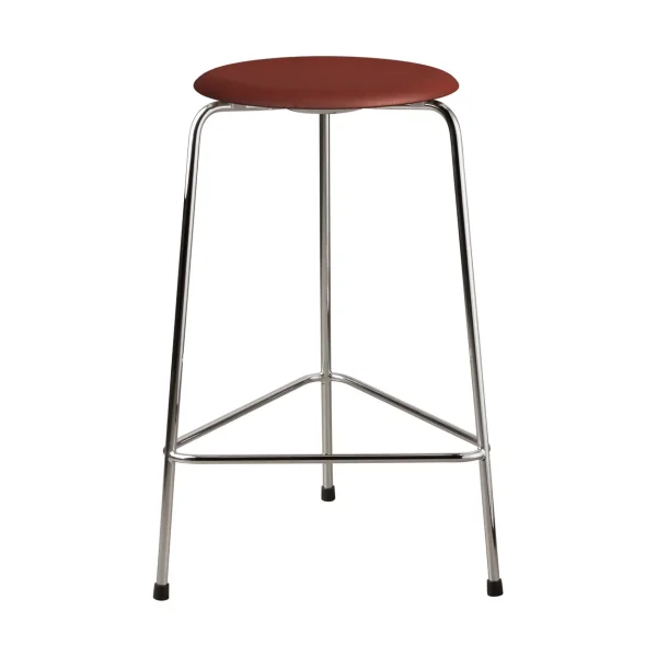 Fritz Hansen High Dot stool leather Chestnut