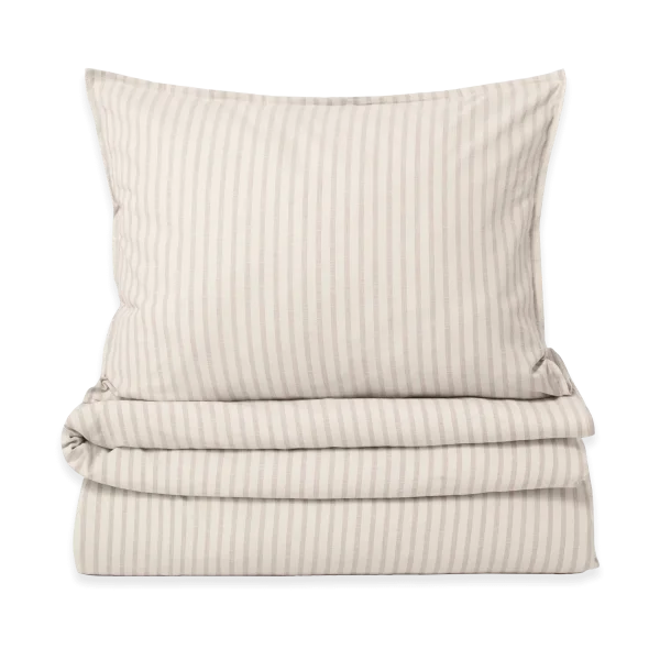 Garbo&Friends Stripe Mauve bedding set 150x210 cm/50x60 cm