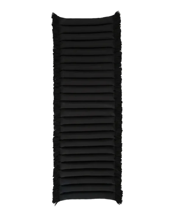 Garden Glory Garden Glory cushion with fringes Black, black fringe, 38x120 cm