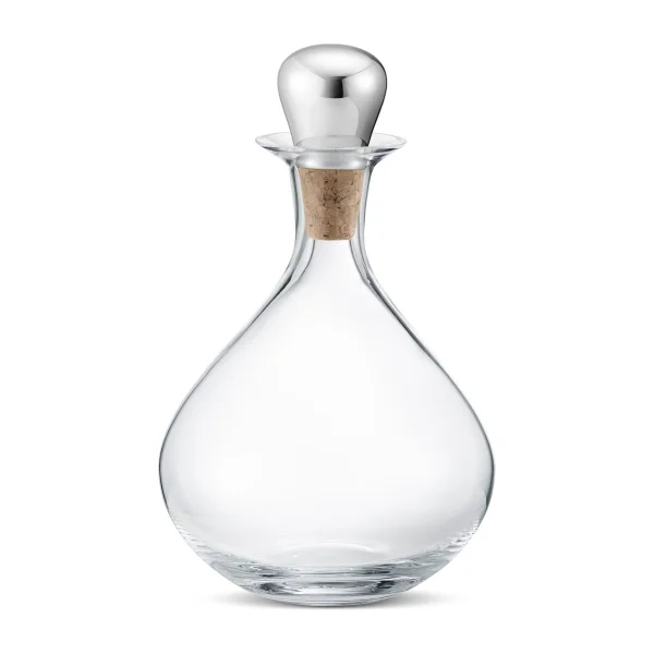 Georg Jensen Sky wine carafe with cork 145 cl Stainless steel