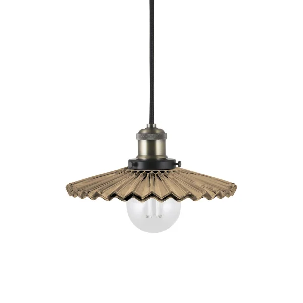 Globen Lighting Cobbler pendant lamp Ø25 cm Brown